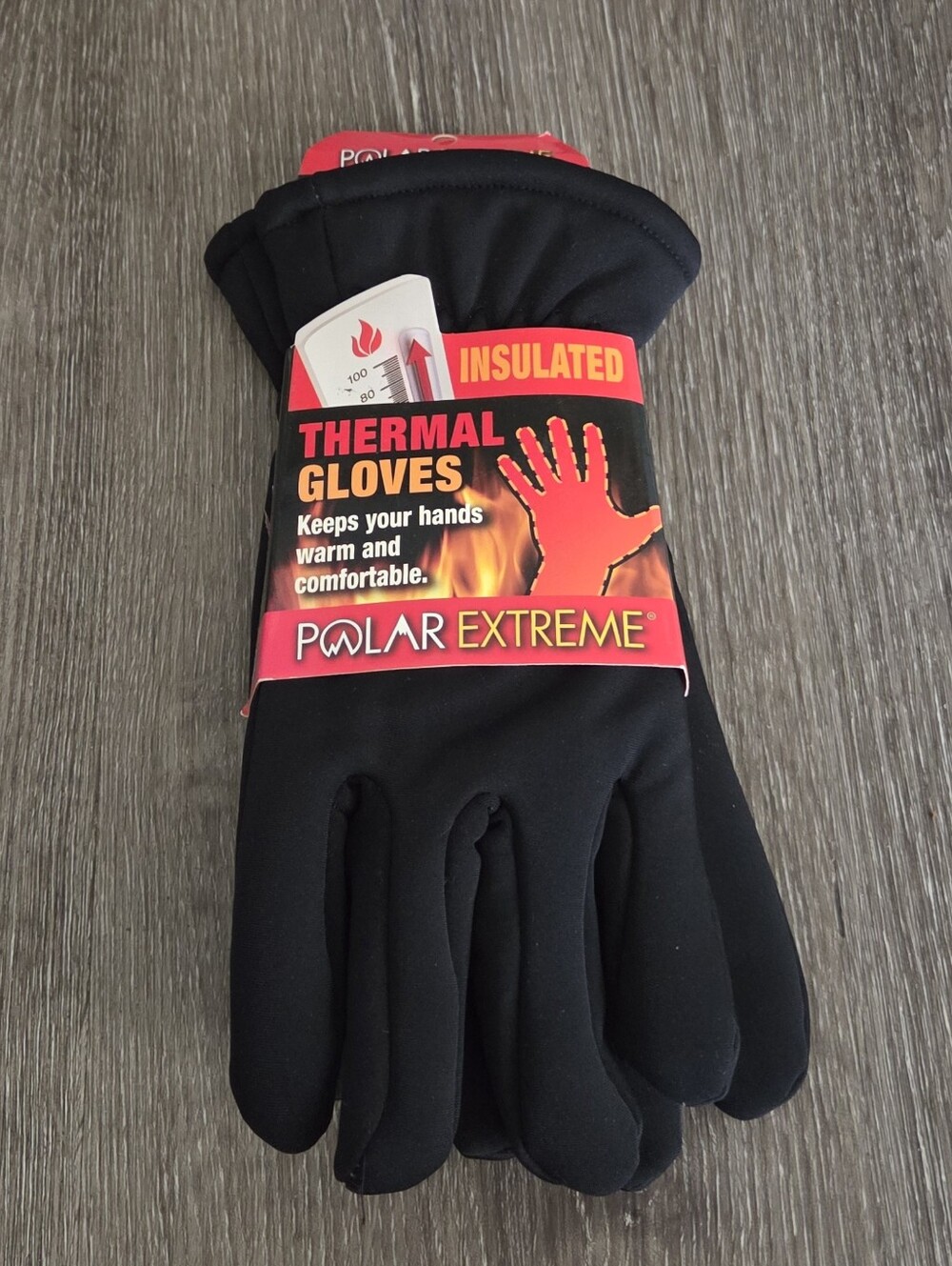 Polar Extreme Insulated Thermal Gloves - Black - L-XL